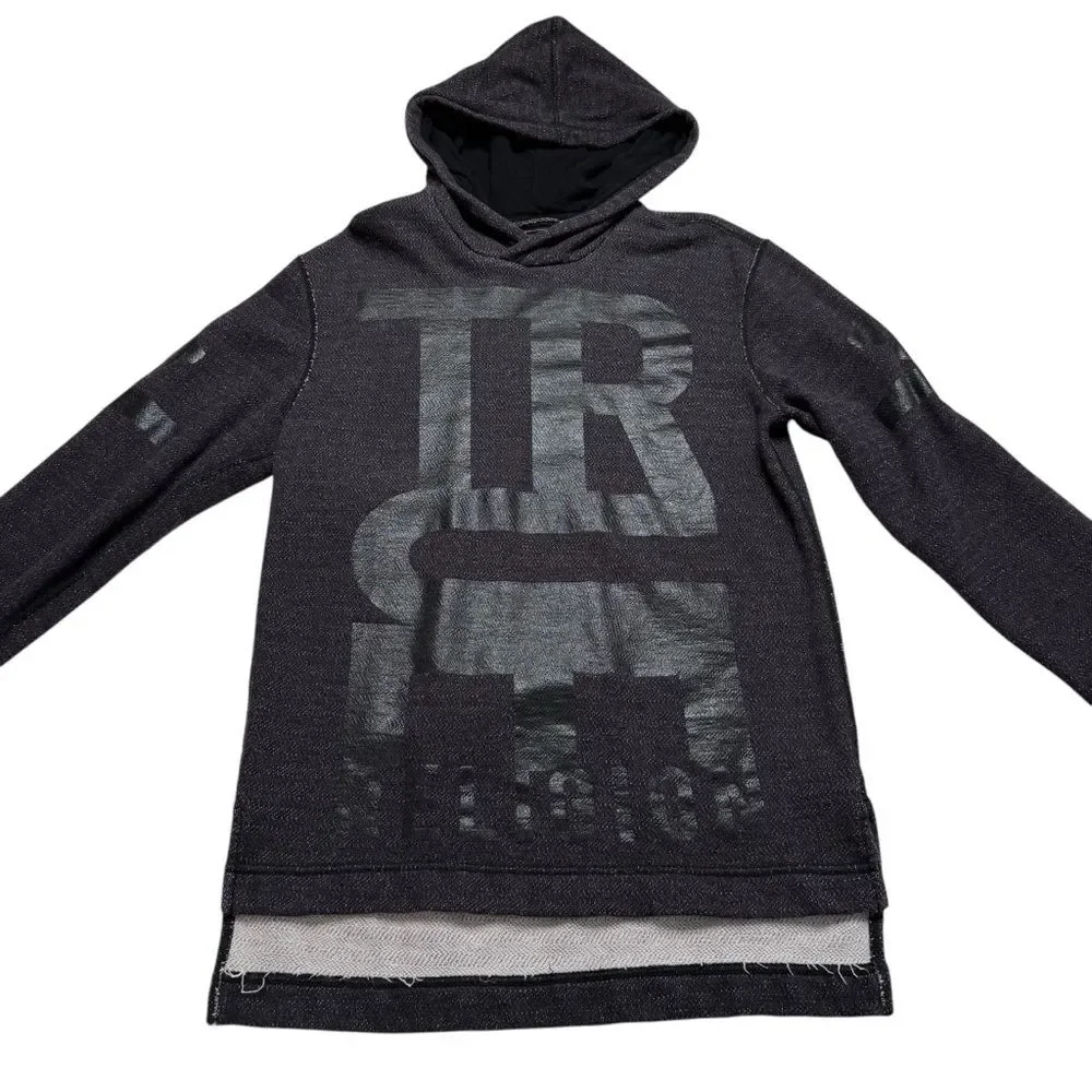True Religion Spell Out Logo Hoodie Pullover Sz S